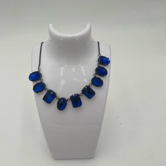 Elegant Vintage Blue Gemstone Necklace with Matching Bracelet – Lovely Pre-Loved - Picture 5 of 9